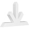 Ekena Millwork Saratoga Architectural Grade PVC Gable Bracket, 60"W x 37 1/2"H x 6"D x 6"F, 15/12 Pitch GBP060X38X0606SAR00 - alternate 1